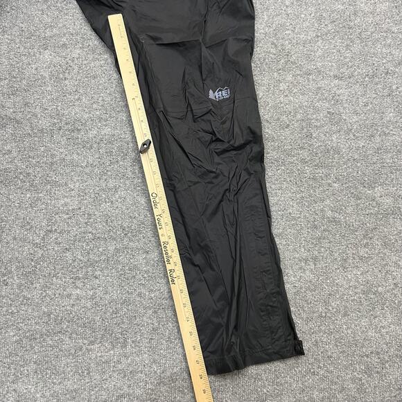 REI Co-op Pants Mens Medium Short Black Rain Nylon Ripstop Water Resistant Shell - Picture 13 of 14